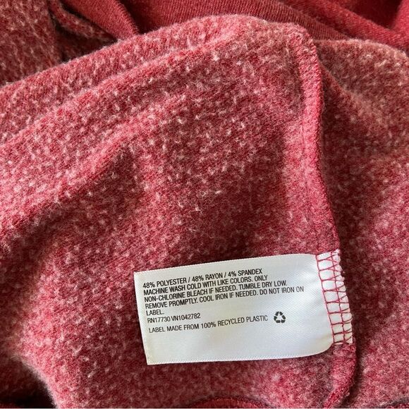 Isabel Maternity Red Nursing Sweatshirt Button Snap Top 3/4 Sleeve Comfy Cute - Picture 10 of 10